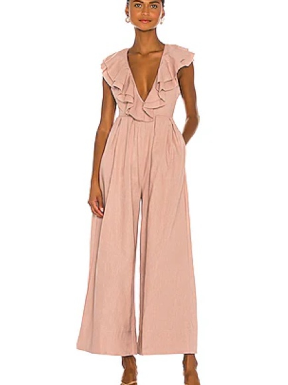Free People Blush Pink Marta Jumpsuit - Picture 2 of 3